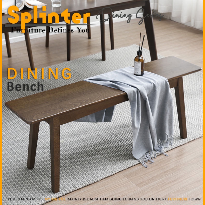 *SG READY STOCK* Long Dining Bench Chair Solid Wood Stool Wooden