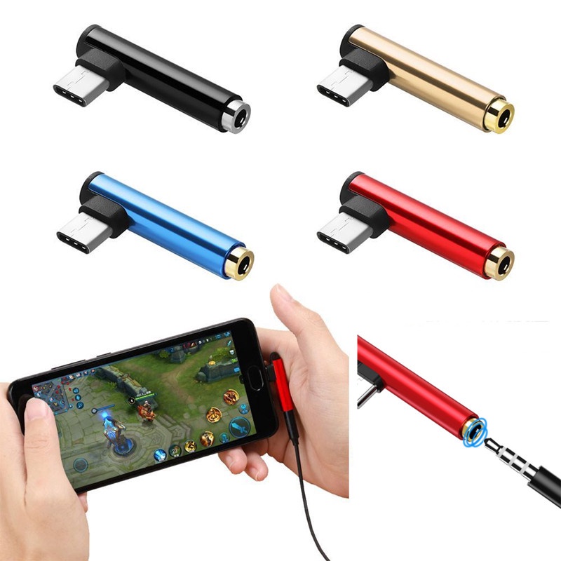 USB Type C to 3.5mm Jack Headphone Adapter Mini Size Earphone Converter