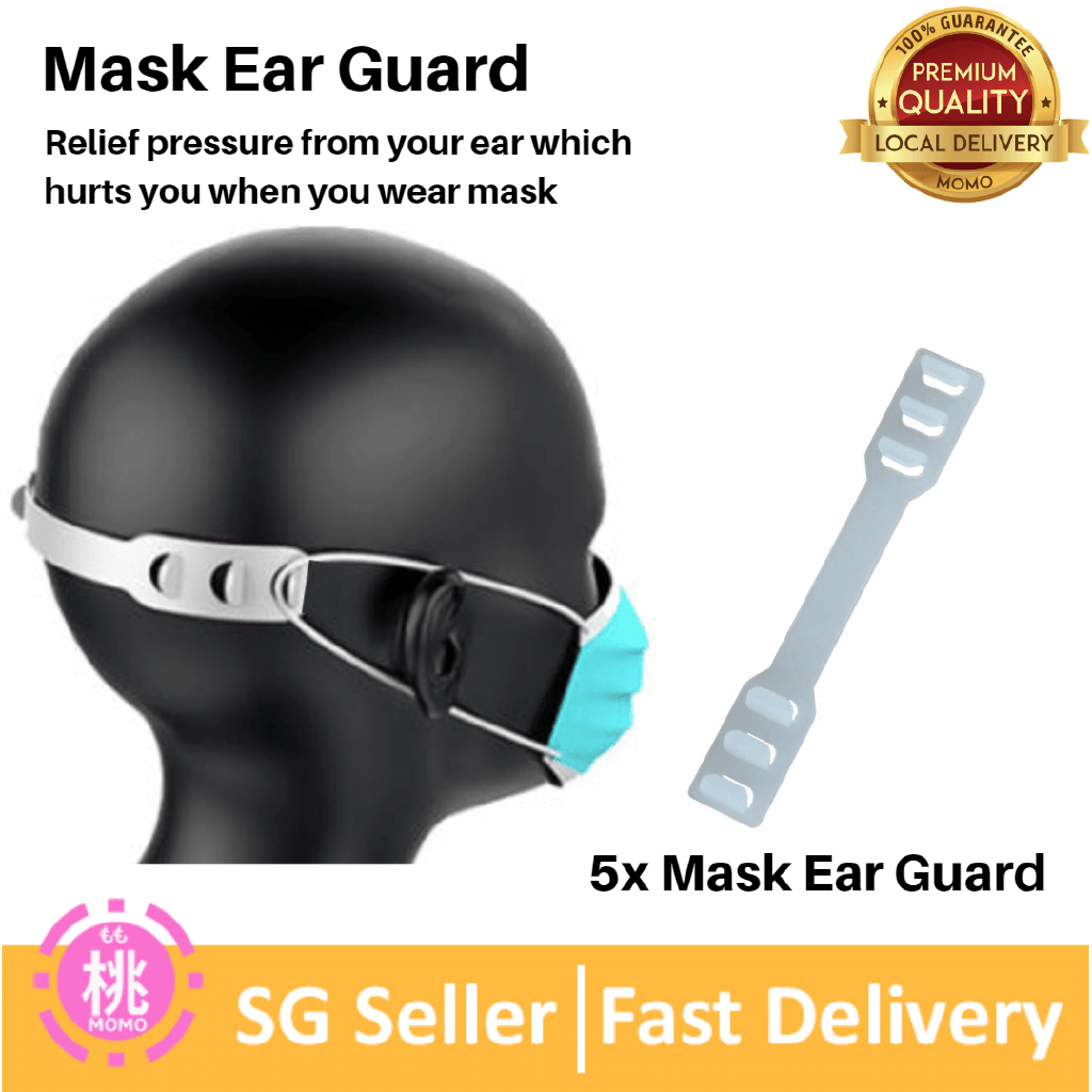 5 pcs Adjustable Mask Earloop Strap Guard , Protects, prevents painful