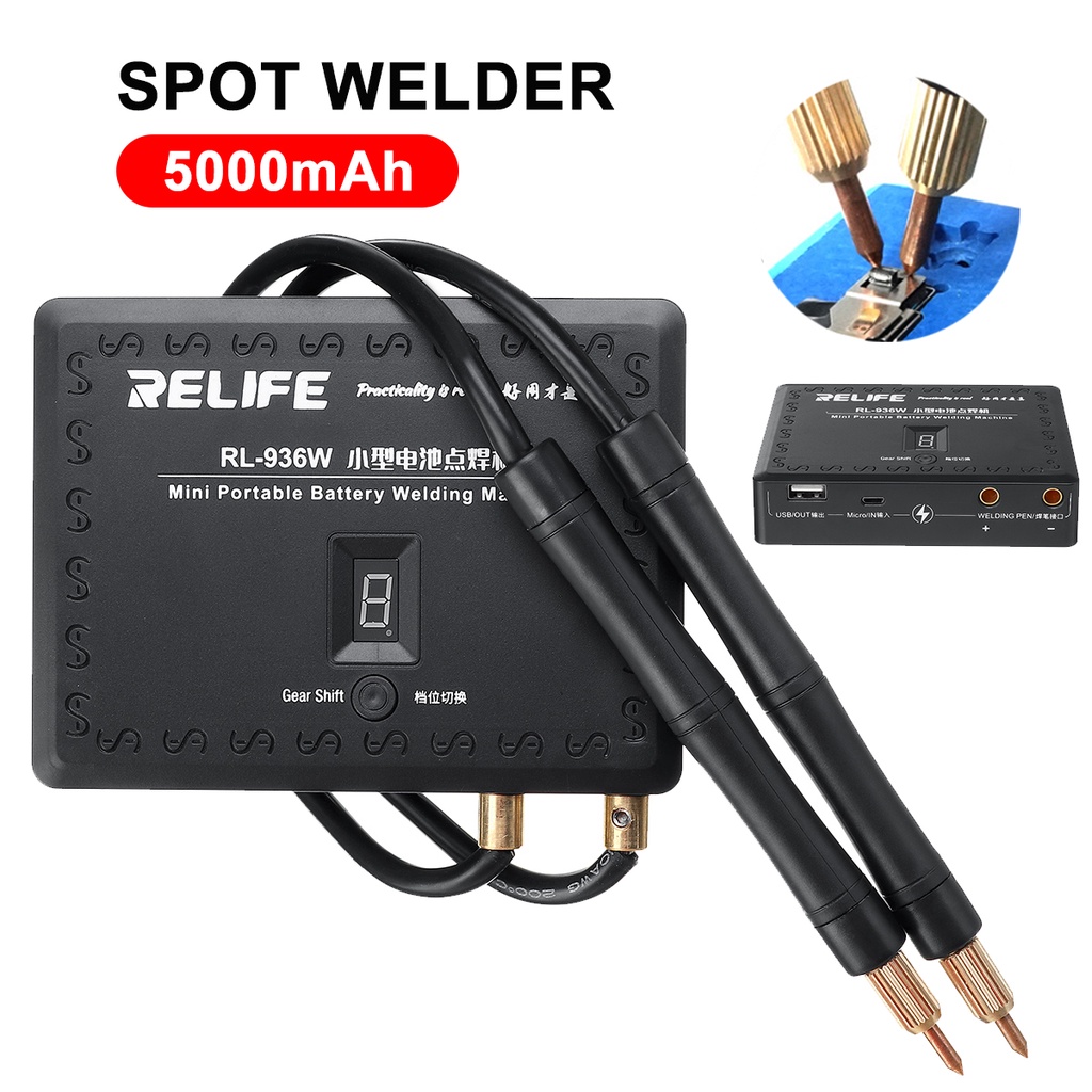6 Gears Mini Adjustable Spot Welder Handheld Spot Welding Machine Fast
