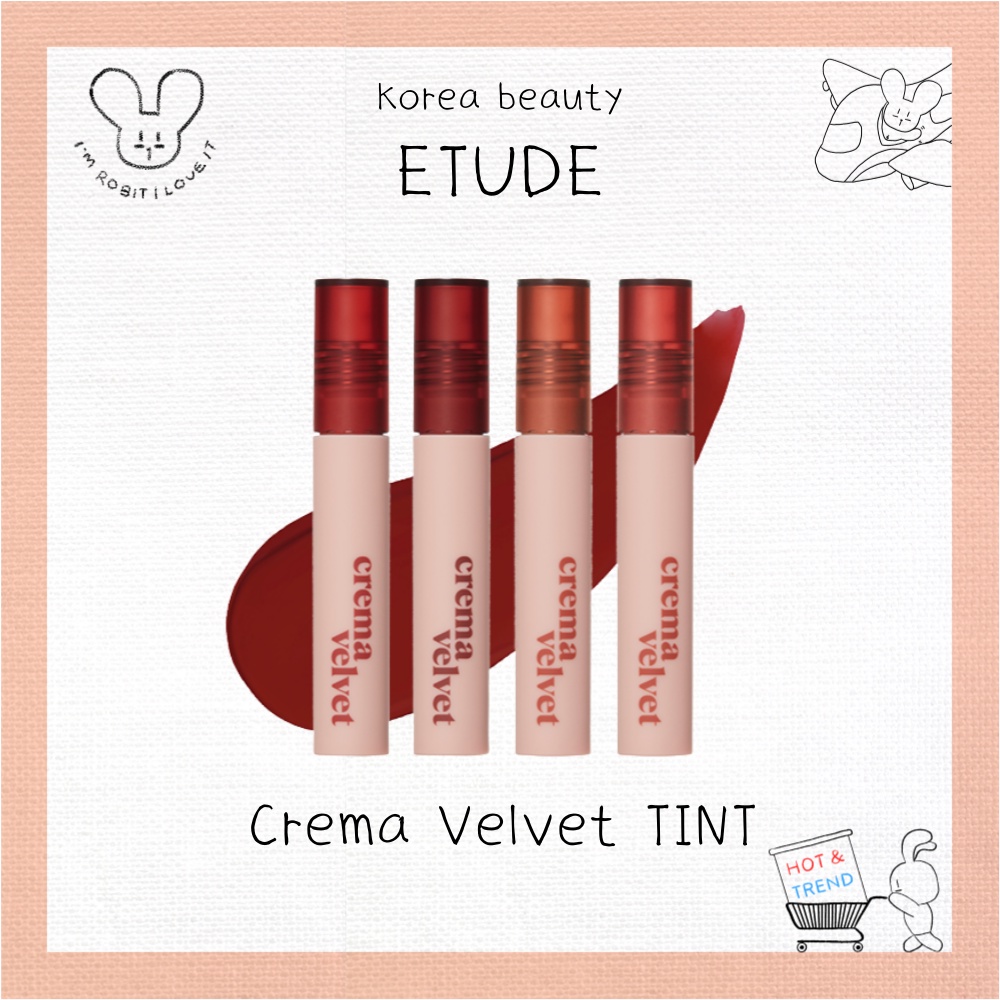 [ETUDE HOUSE] Crema Velvet Tint 4 types etude house lip tint / etude lip tint / etude house lip