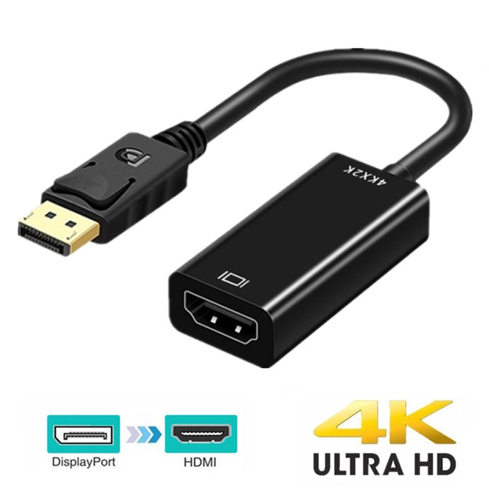 DP to HDMI Adapter 4K 1080P DisplayPort Male to HDMI Female Converter