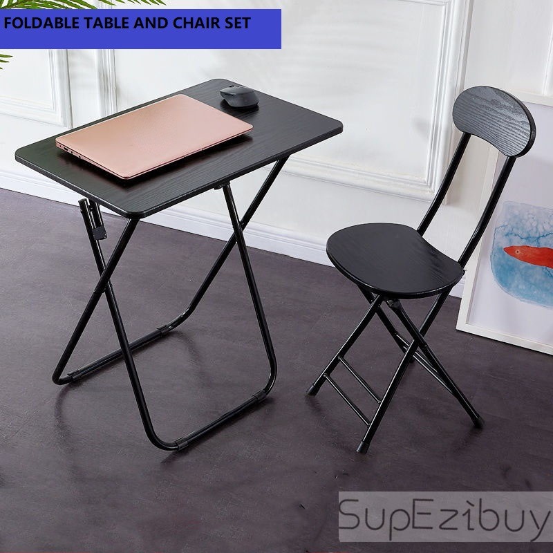 foldable table set folding table computer desk set computer table set