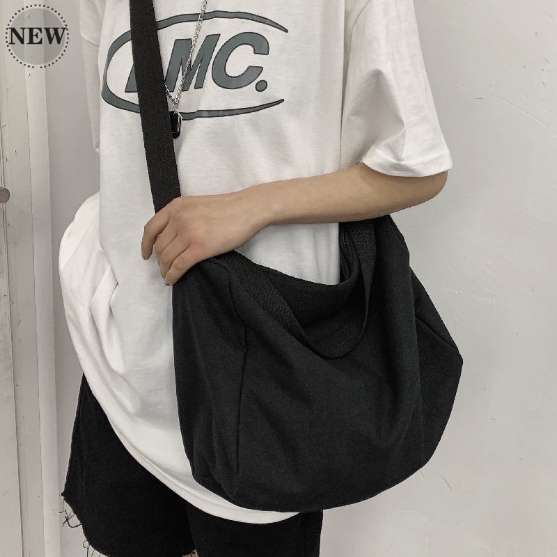 Japanese original canvas bag unisex bag allmatch literary double