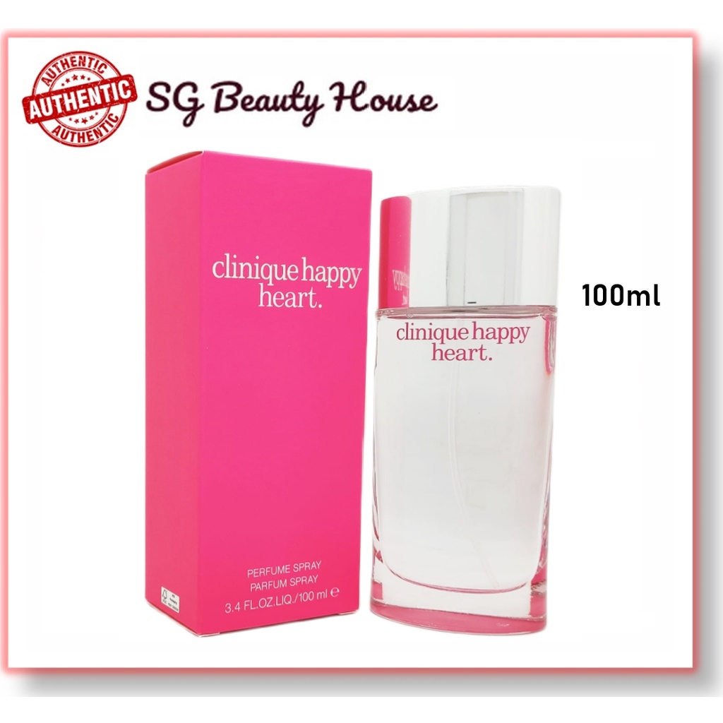 CLINIQUE HAPPY HEART PERFUME 100ML SPRAY (EXPIRE DATE2027) Shopee