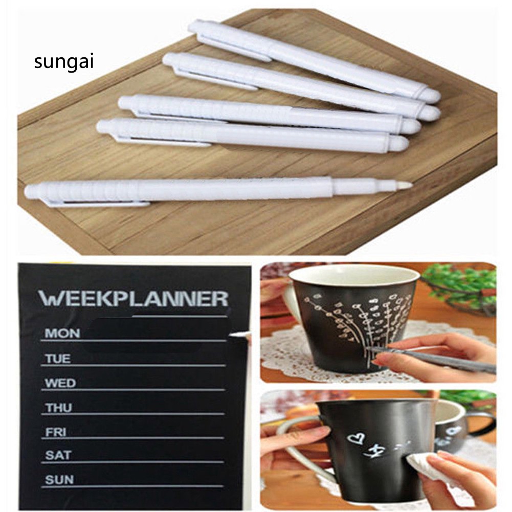 ☆SG☆3Pcs Liquid Chalk Marker Pen Dustfree for Chalkboard Blackboard Glass Windows Shopee