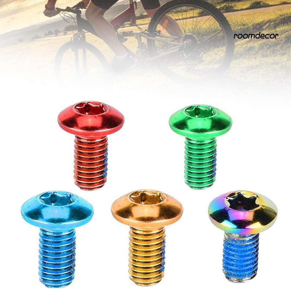 RM_12Pcs M5x11.5 MTB Road Bike Bicycle Disk Brake Rotor Bolts Steel T25
