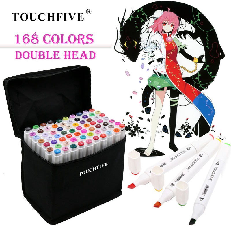 TouchFive 1 Color Copic Marker For Drawing Sketch Double Head Markers