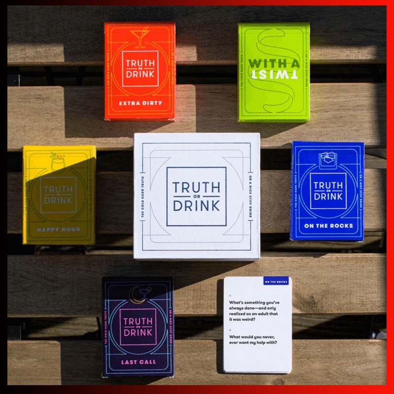 Board Game Truth or Drink Fun Drinking Card Game Party Game Shopee