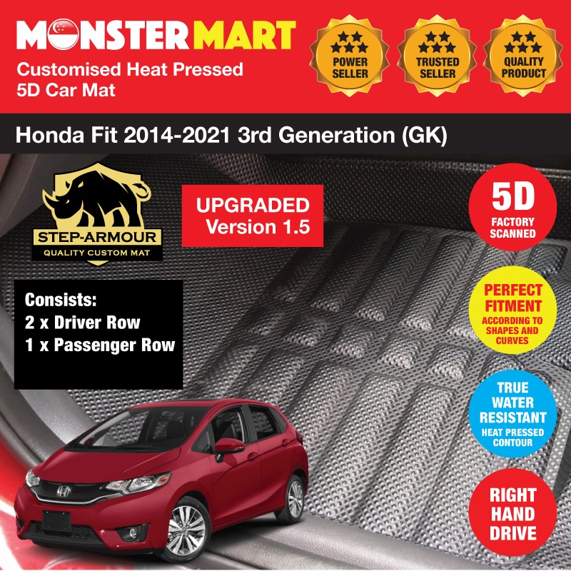 STEP ARMOUR Honda Fit Jazz 20142021 3rd Generation (GK) Customised 3D
