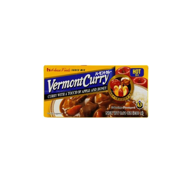 House Vermont Curry Sauce Mix (Hot) 230G [Japanese] Shopee Singapore