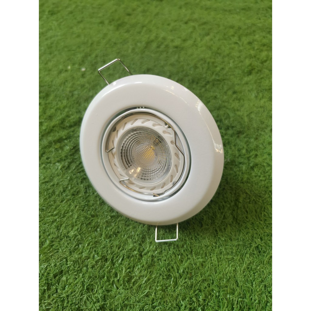 GU10 Bulb SIngle Spotlight Round Square Downlight Casing Adjustable