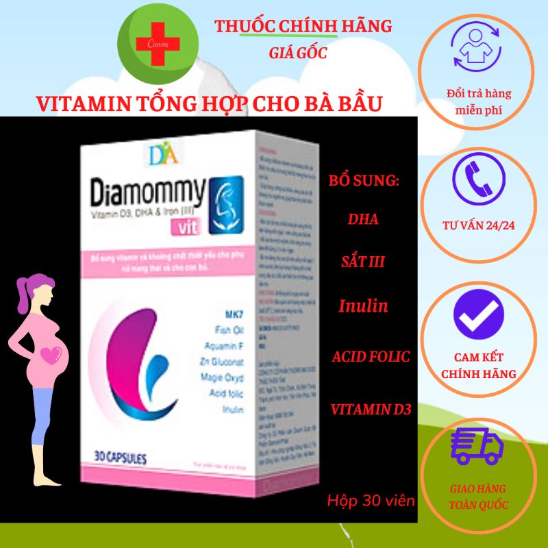 Diamommy DHA Supplement, Vitamins And Minerals Are Essential For