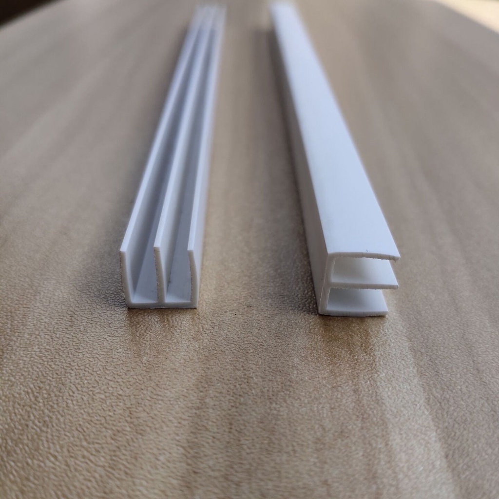 3mm Glass Sliding Door PVC Rail Sliding Door Track/Plastic