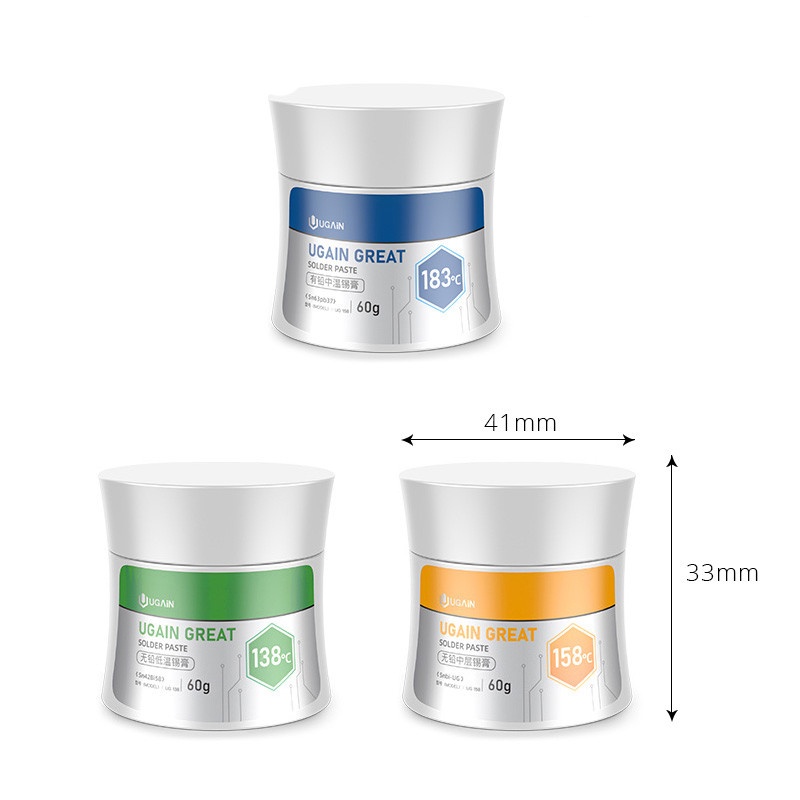 Original New UGAIN 60g Low Temperature LeadFree Solder Paste BGA