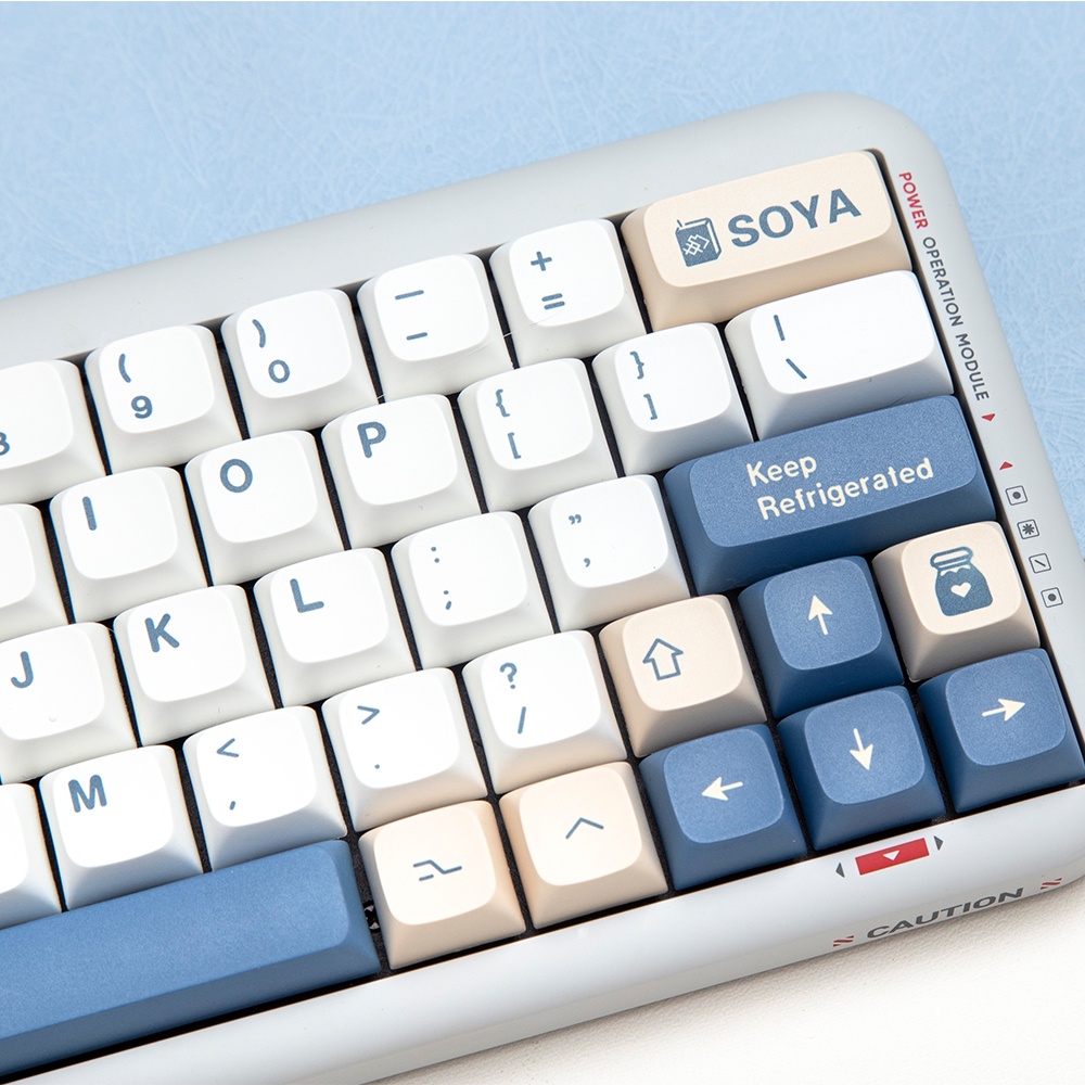 New Soy Milk Keycaps XDA Profile 144Key PBT Compatible with 60/70/80