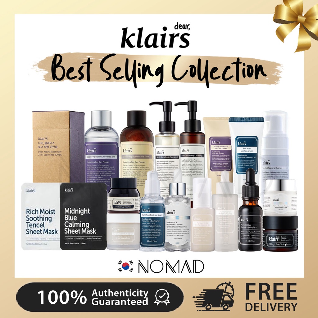 [Klairs] 20 Different Types of Serums and Moisturizers Shopee Singapore