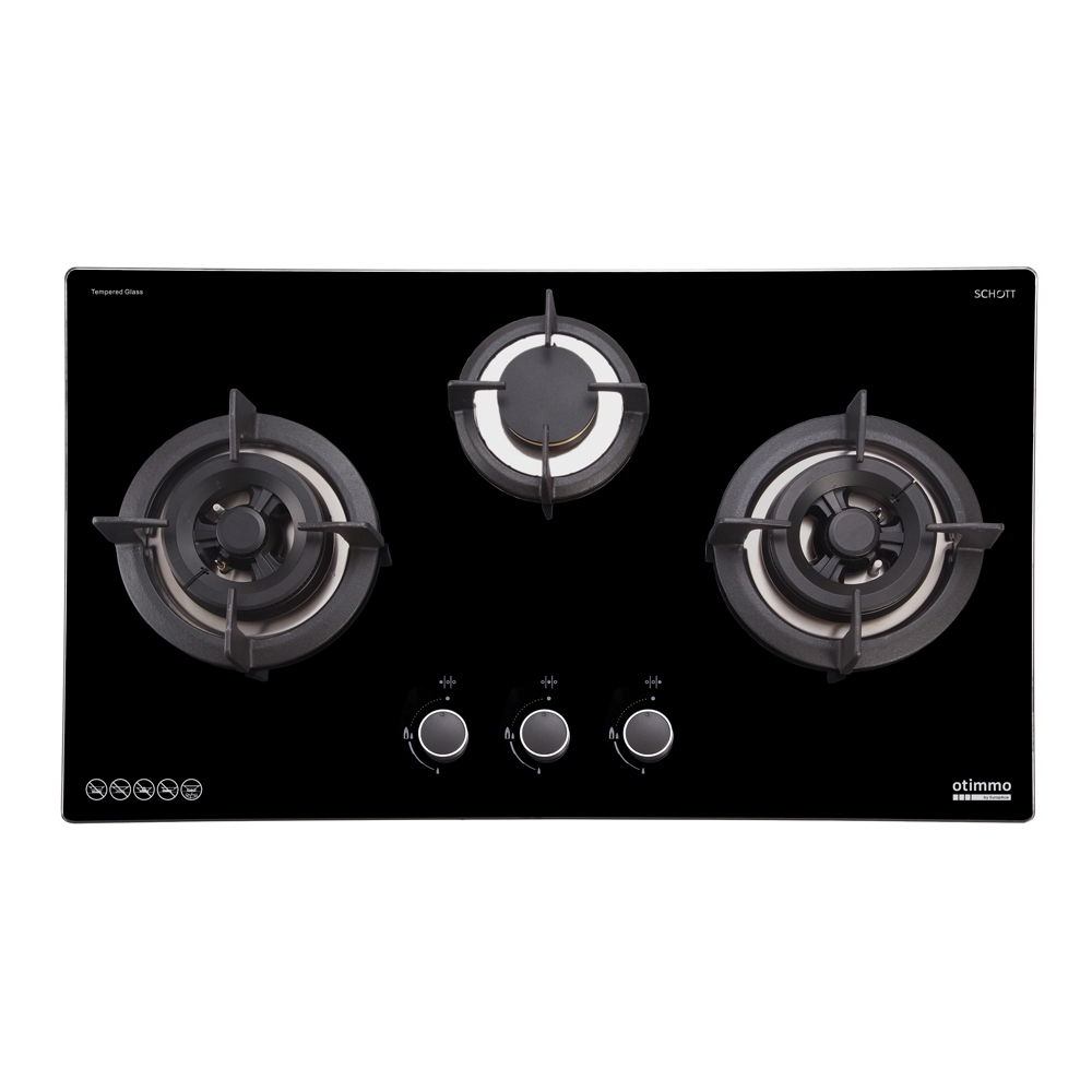 EUROPACE EBH6381S 80CM 3 BURNER SLIM GAS COOKER HOB ***1 YEAR WARRANTY