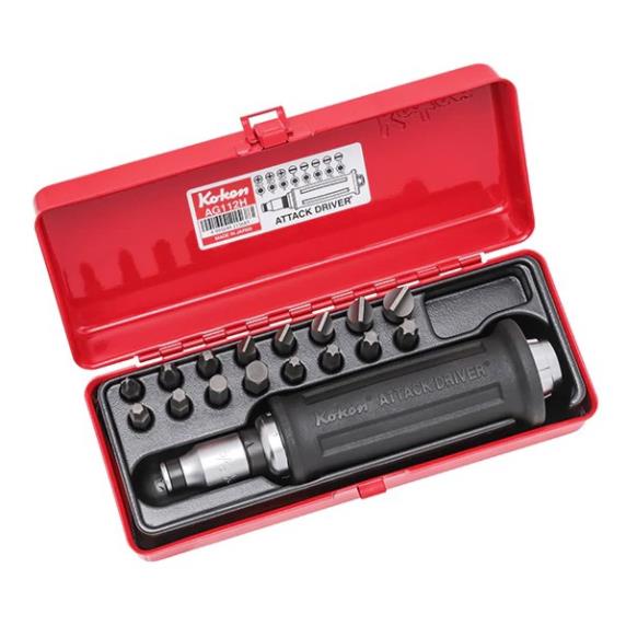 Japanese Koken Screwdriver AG112H Assists in Taking Damaged Screws Made