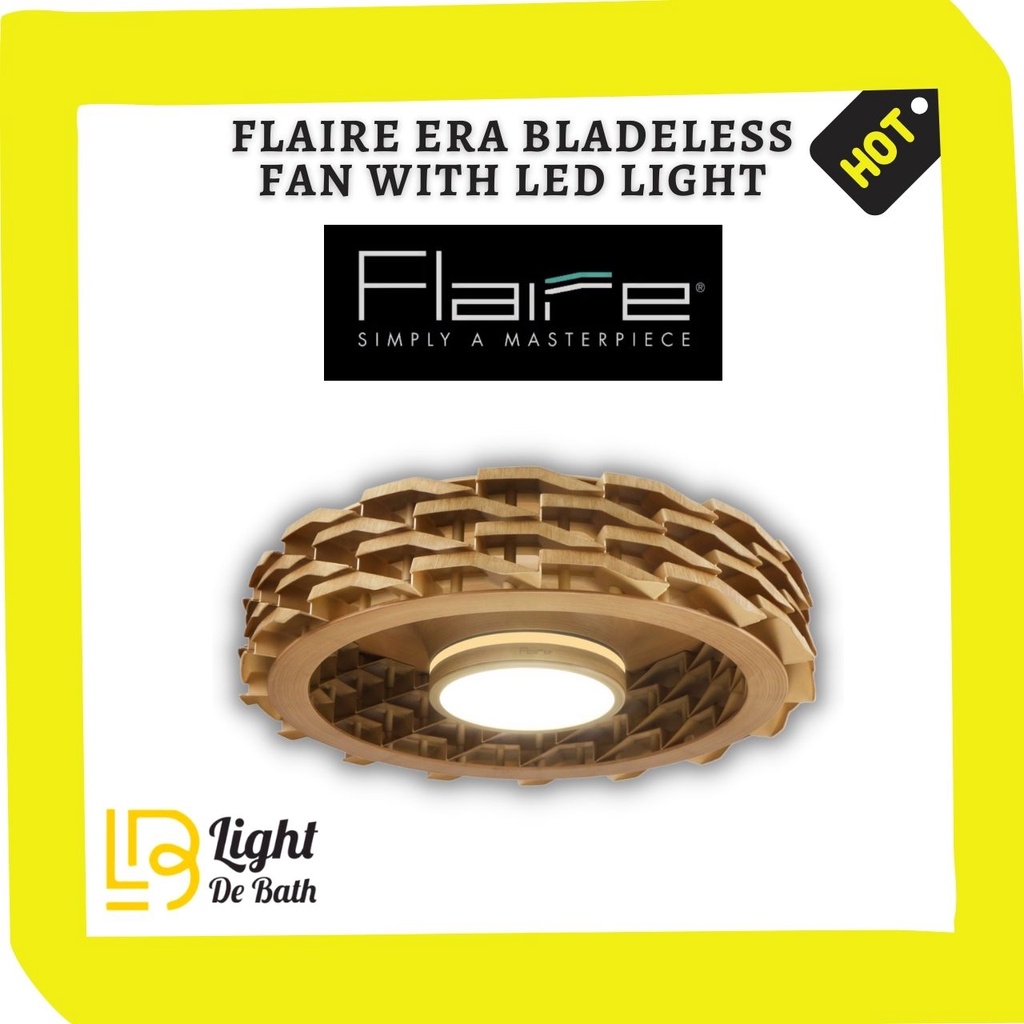 Flaire ERA DC601 29" Bladeless Ceiling Fan with Dimmable LED Light