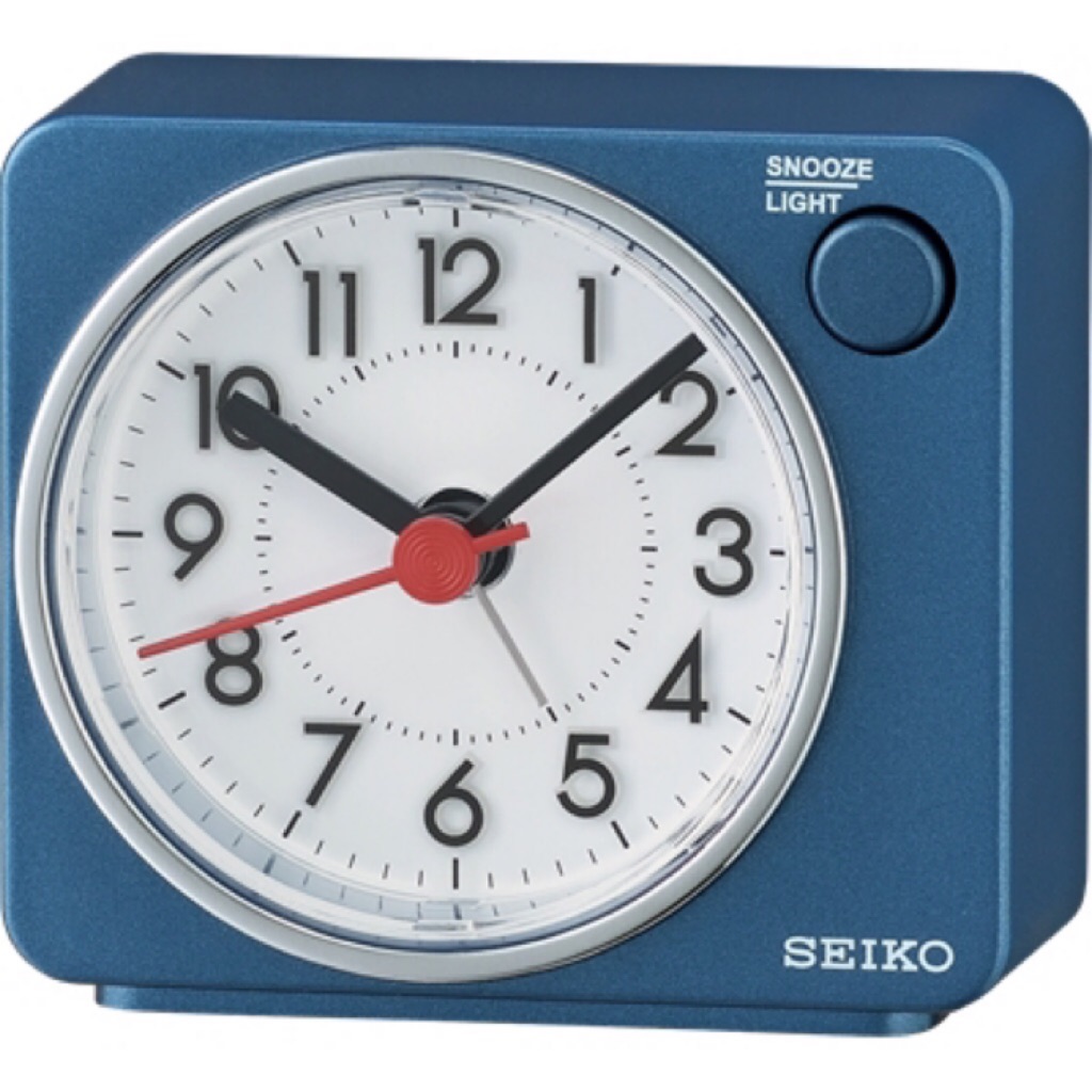 Authentic SEIKO QHE100 Beep Alarm Clock Snooze with LED Blinking