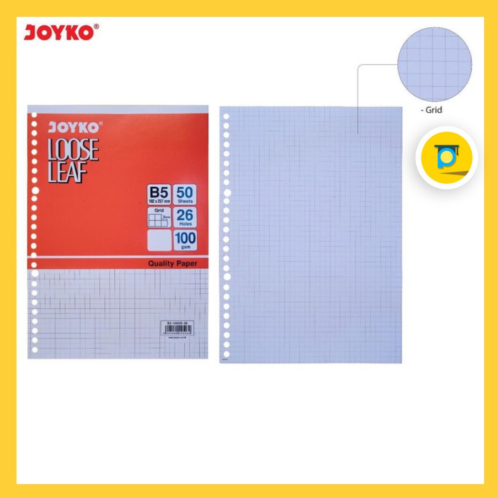 Fill Paper Binder Small Box Loose Leaf B5 Fill 50 Sheets Joyko B5