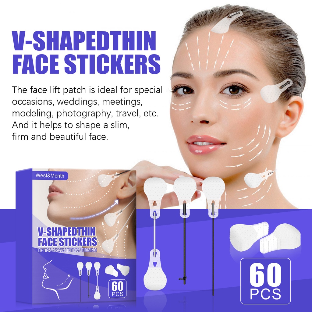 Invisible Face Lift Stickers VShape Face Line Wrinkle Sagging Skin