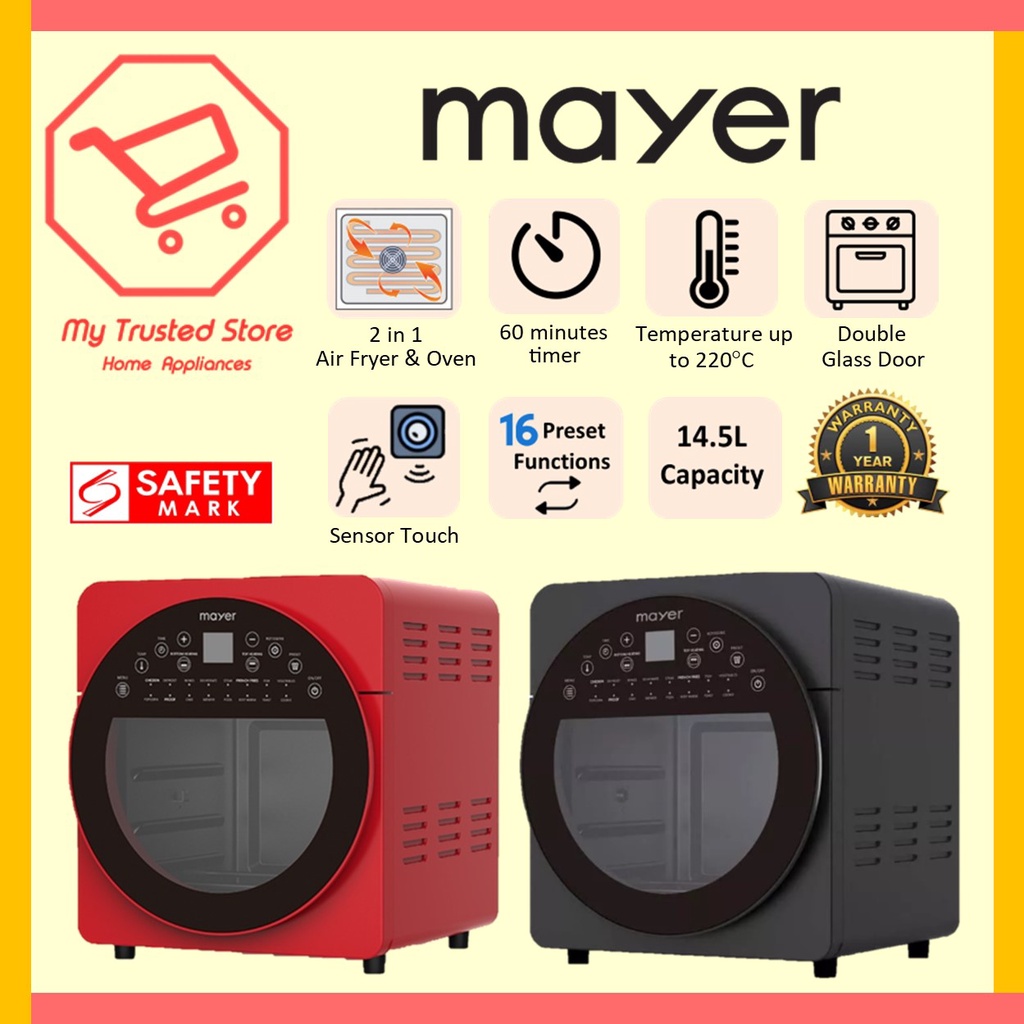 Mayer (MMAO1450) Digital Air Oven 14.5L Shopee Singapore