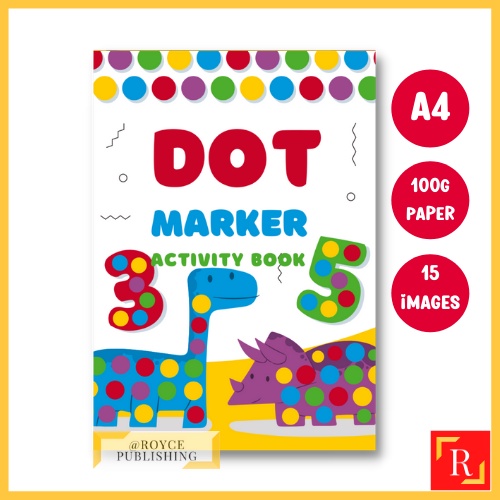 Dot Markers Activity Book For Kids, Preschoolers and Toddlers 1 - (A4
