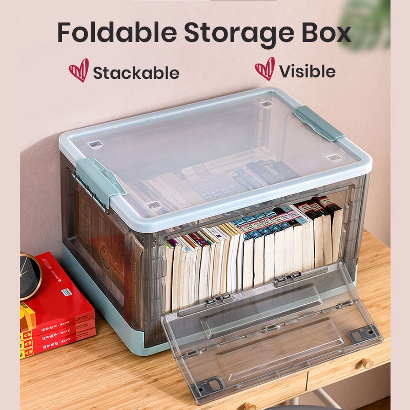 [SG Seller] Stackable Storage Box / Foldable Storage Box / Transparent