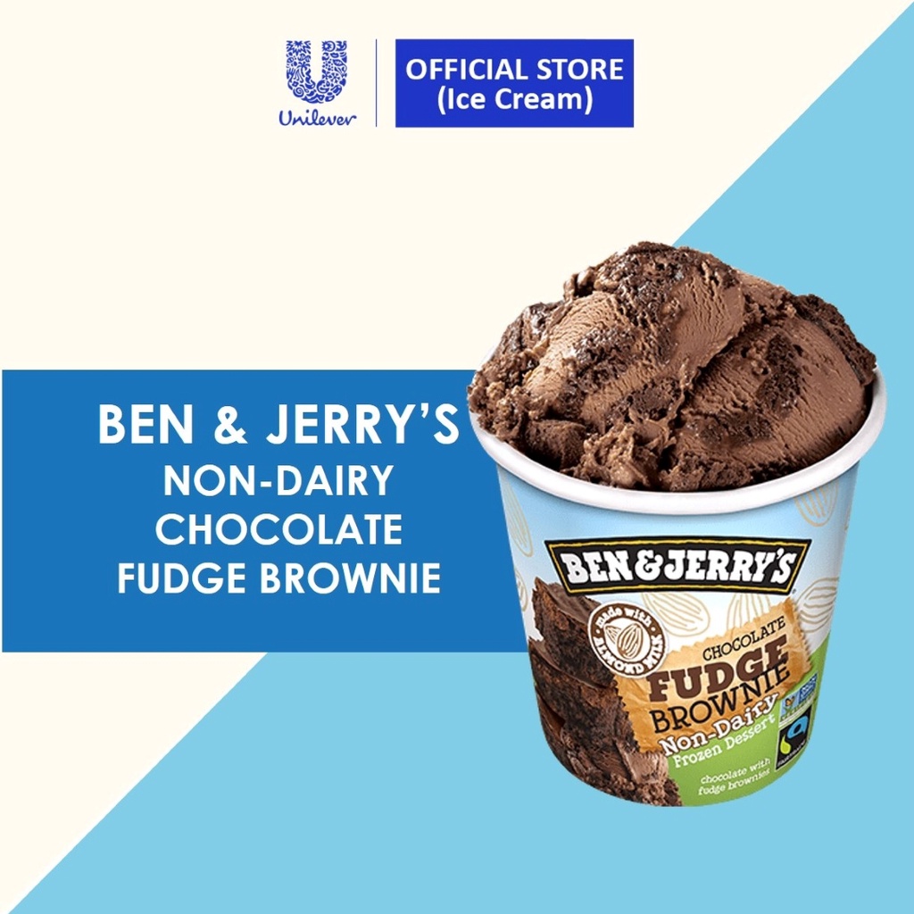 Ben & Jerry's NonDairy Chocolate Fudge Brownie Ice Cream pint 473ml