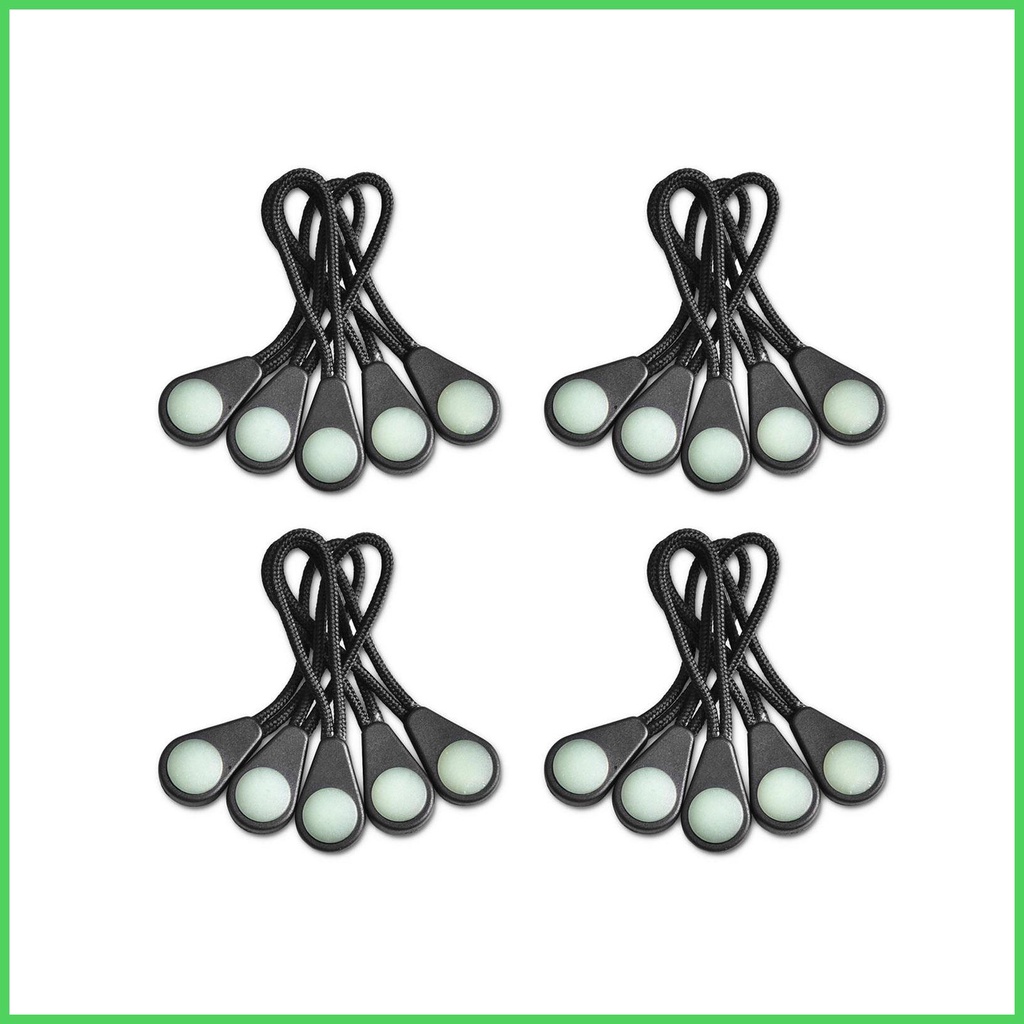 UltraBright Glow in The Dark Night Zipper Pull Ideal kit Markers for Coats, Jackets, rucksacks