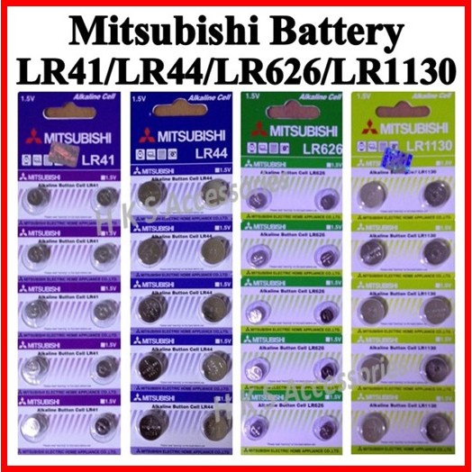 [SG Seller] Mitsubishi Battery LR44 SR44SW A76 AG13 LR41 SR41SW AG3 SR1130SW LR1130 LR54 AG10