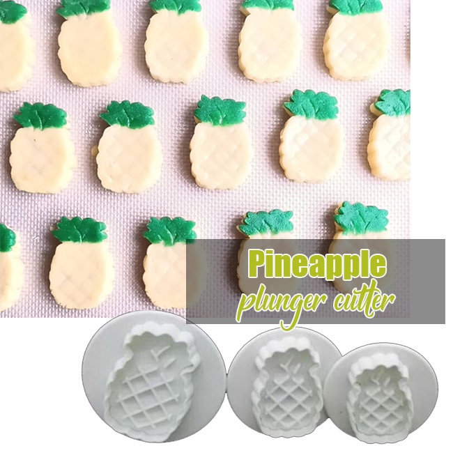 Pineapple plunger cutters polo fruit cookie biscuit mould cutter