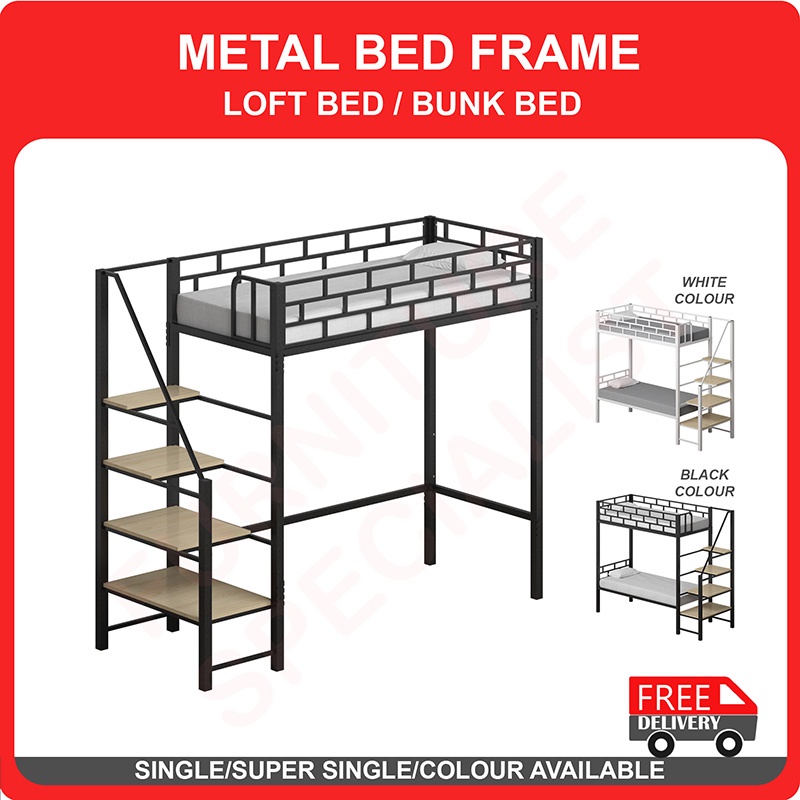 [SG Seller]Furniture Specialist Metal Loft Bed / Bunk Bed (SG SIZES