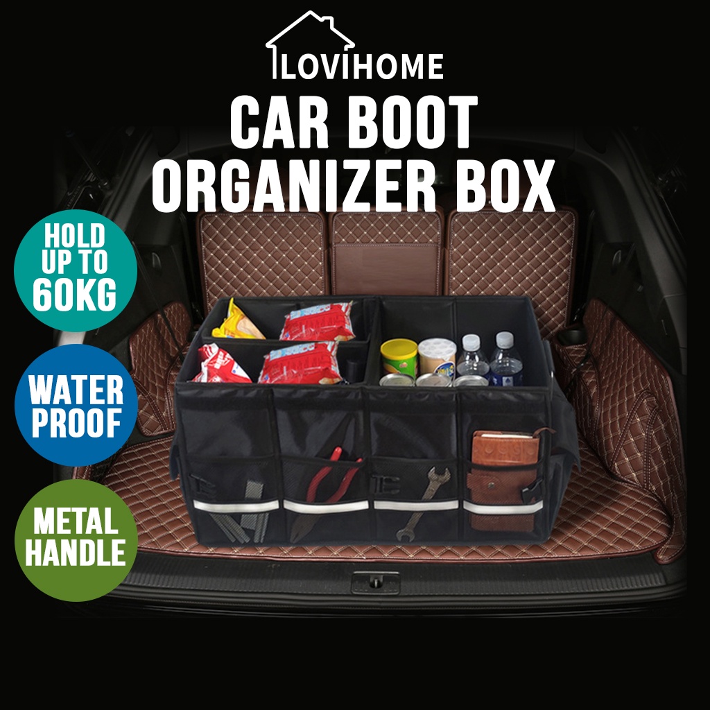 SG Foldable Waterproof Car Boot Organizer Portable Vehicle Storage