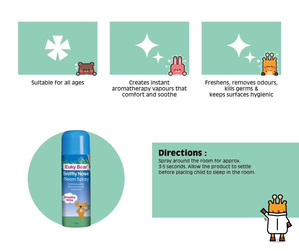 Euky Bear Sleep Sniffly Nose Room Spray Euky Bear Sniffly Nose