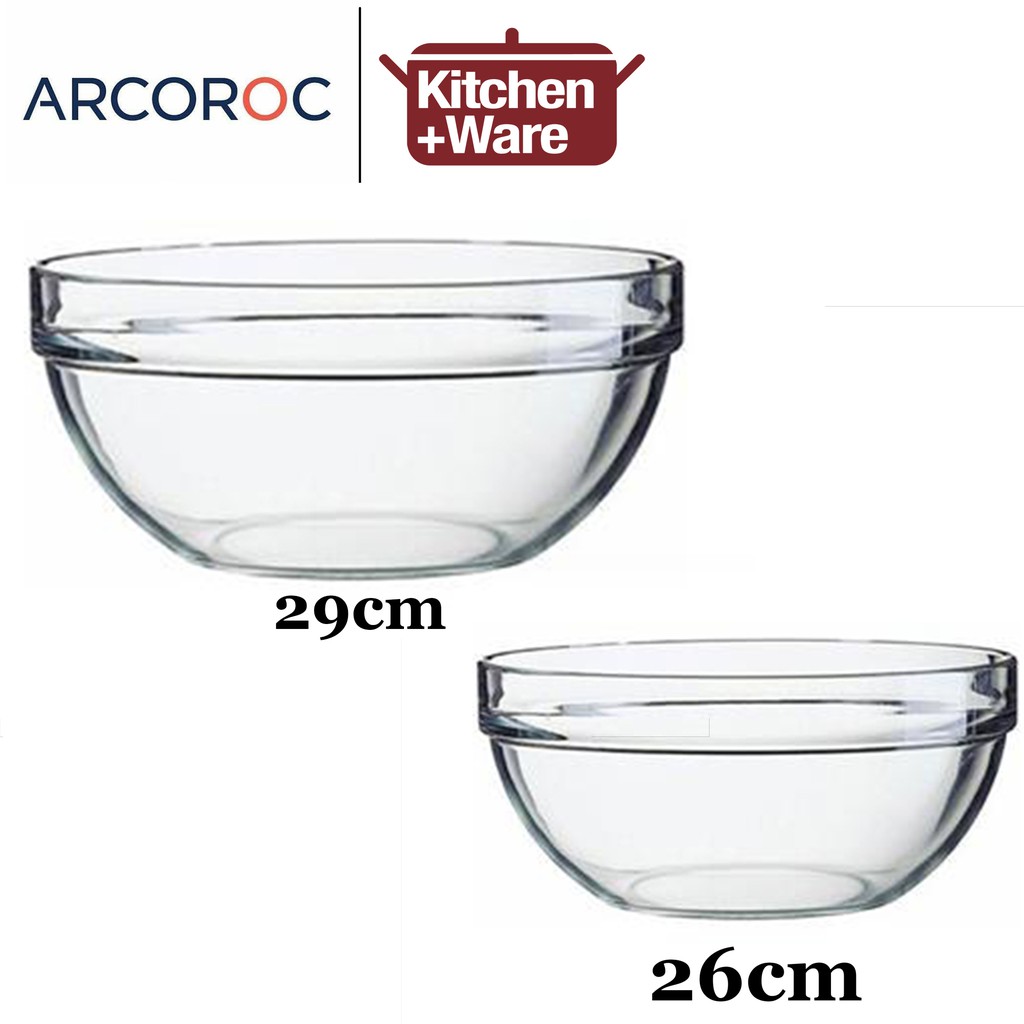 [FRANCE] ARCOROC EXTRA RESISTANT GLASS MIXING BOWL Shopee Singapore