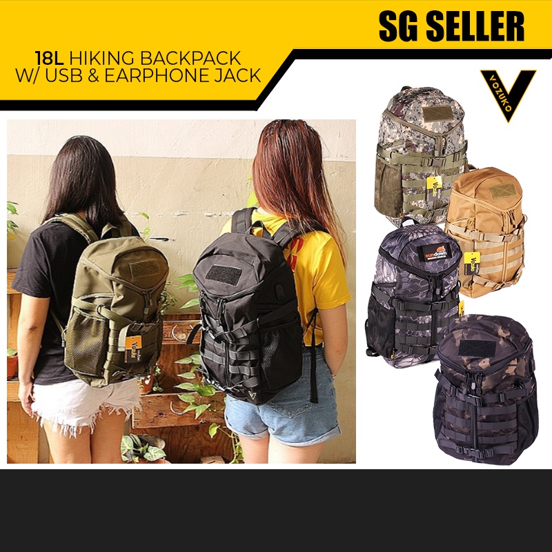 [SG SELLER] VOZUKO 800D NYLON MILITARY HIKING BACKPACK Shopee Singapore