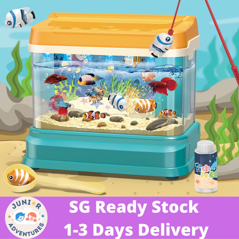 Kids Fish Tank Toy Fishing Feeding Fishing Game Fishing Toy Shopee