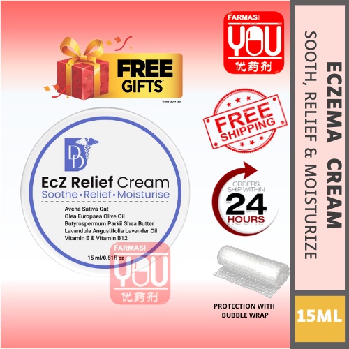 [YOUPHARMACY] DD EZ Relief Cream (Eczema Creams for Dry, Itchy Skin