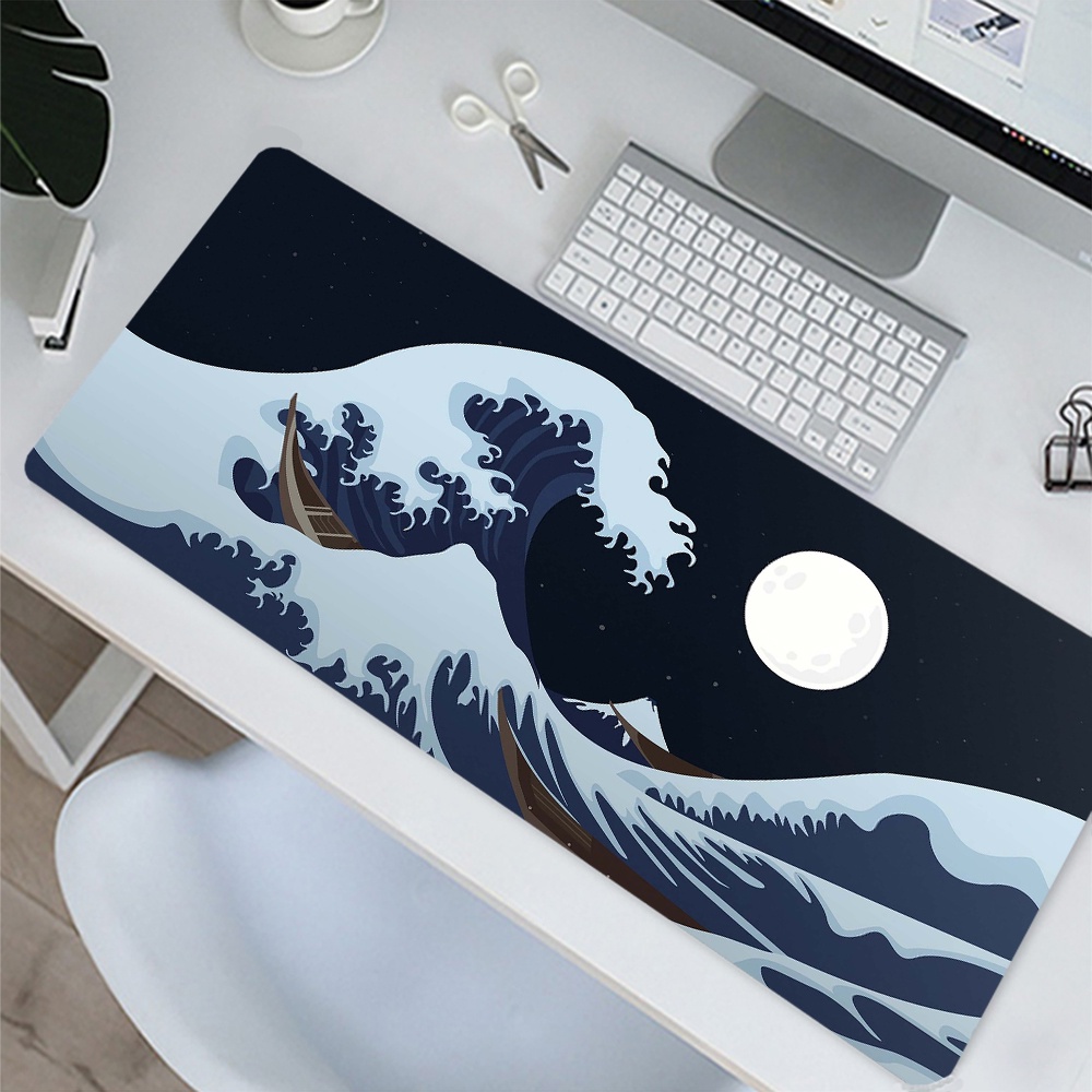 Great Wave Off Art Large Size Mouse Pad Computer Japanese Mount Fuji