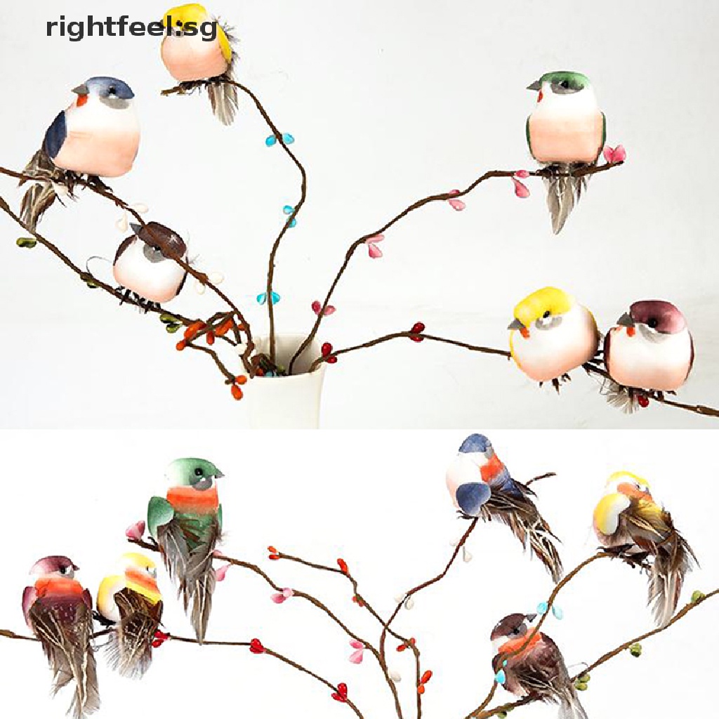 rightfeel.sg Mini fake birds artificial feather foam doves wedding