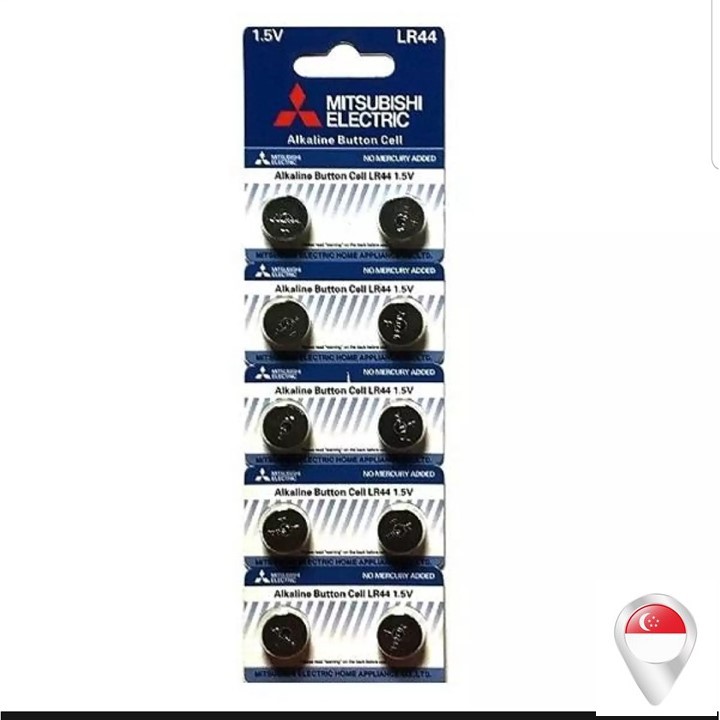 LR44 Kodak Mitsubishi Alkaline Button Cell Battery LR41 LR44 LR626 LR1130 Mitsubishi Electric