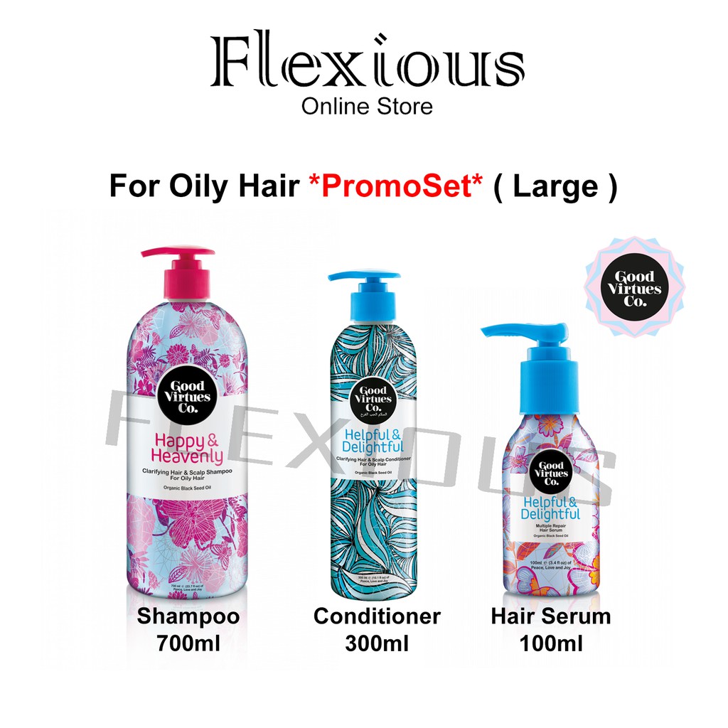 *GVC* Good Virtues Co. My Noor Pack Promo Set For Oily Hair ( Shampoo