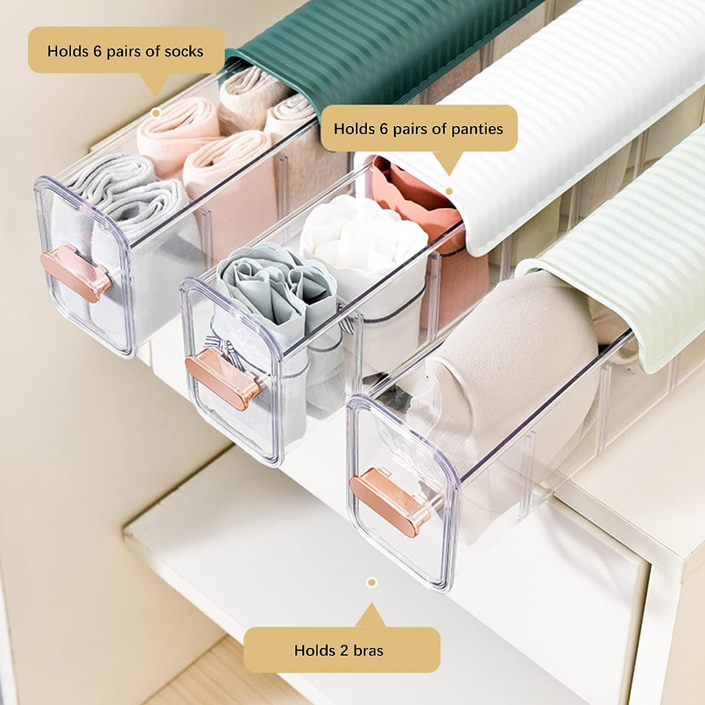 【SG Ready Stock】WallMounted Underwear Storage Socks Organiser Hanging