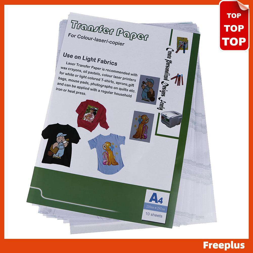10pcs Laser Heat Transfer Papers for Tshirt Thermal Transfers Hollow