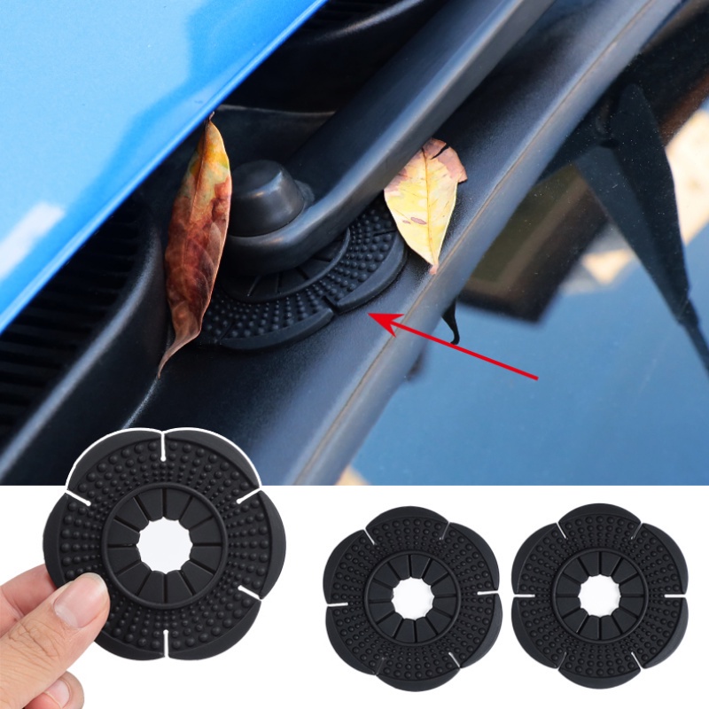 2 Pcs Car Wiper Hole Protective Cover Windshield Wiper Arm Hole