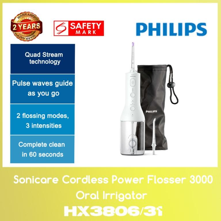 Philips HX3806/31 Sonicare Cordless Power Flosser 3000 Oral Irrigator
