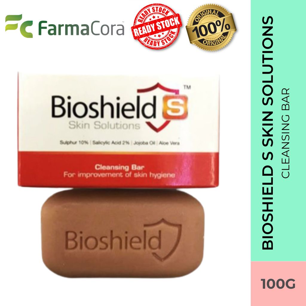 Bioshield Cleansing bar salicylic acid, sulphur,herbs 100g to treat and